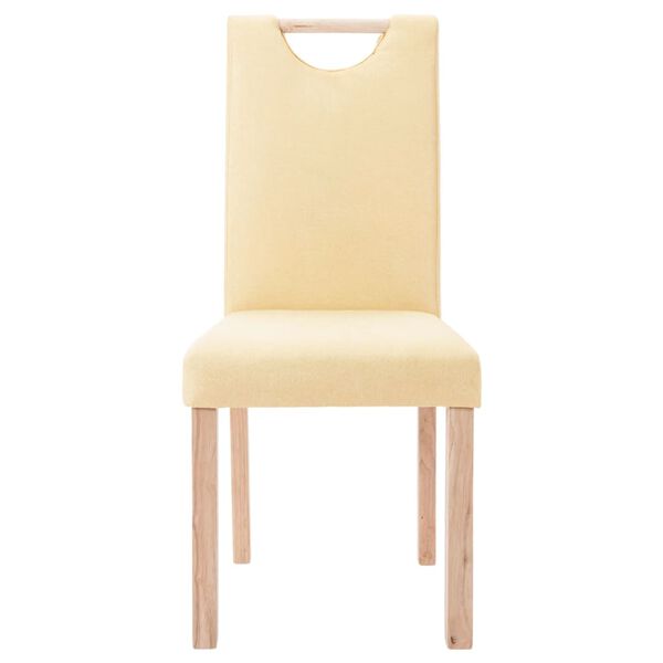 vidaXL J&iacute;deln&iacute; židle 2 ks kr&eacute;mov&eacute; textil