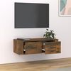 vidaXL Z&aacute;věsn&aacute; TV skř&iacute;ňka kouřov&yacute; dub 80 x 36 x 25 cm kompozitn&iacute; dřevo
