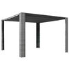 vidaXL Alt&aacute;n se střechou polyratan 300x300x220 cm &scaron;ed&yacute; a antracitov&yacute;