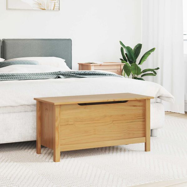 vidaXL &Uacute;ložn&aacute; krabice s &uacute;loži&scaron;těm Hill Medov&aacute; hněd&aacute; 90 x 40 x 45 cm