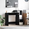 vidaXL Stůl s policí Černý dub 106 x 40 x 88,5 cm kompozitní dřevo