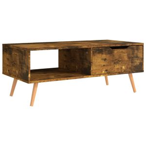 vidaXL Konferenčn&iacute; stolek kouřov&yacute; dub 100x49,5x43 cm kompozitn&iacute; dřevo