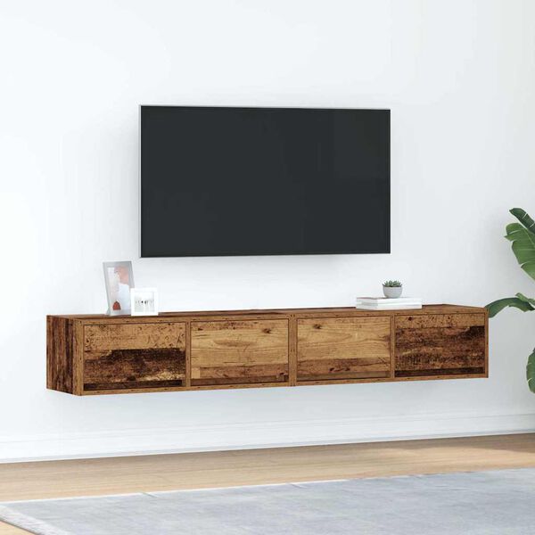vidaXL TV skř&iacute;ňky 2 ks Star&eacute; dřevo 80x31x25,5 cm Dřevěn&eacute; konstrukce