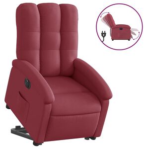 vidaXL Elektrick&eacute; zvedac&iacute; polohovac&iacute; křeslo v&iacute;nov&eacute; textil