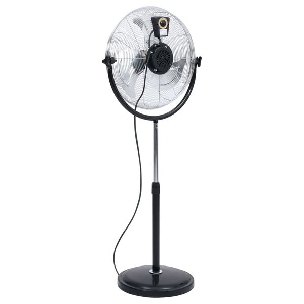 vidaXL Stojanov&yacute; ventil&aacute;tor s nakl&aacute;pěc&iacute; hlavou 3 rychlosti 45 cm 100 W
