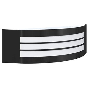 vidaXL Venkovn&iacute; n&aacute;stěnn&eacute; sv&iacute;tidlo Čern&aacute; 32 x 10 x 10 cm