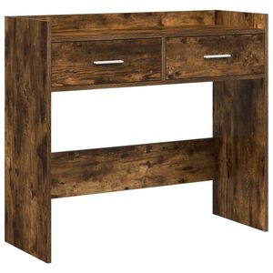 vidaXL Konzolov&yacute; stolek Kouřov&yacute; dub 90 x 35 x 80 cm Kompozitn&iacute; dřevo