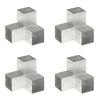 vidaXL Tr&aacute;mov&aacute; spojka 4 ks ve tvaru Y pozinkovan&yacute; kov 101 x 101 mm