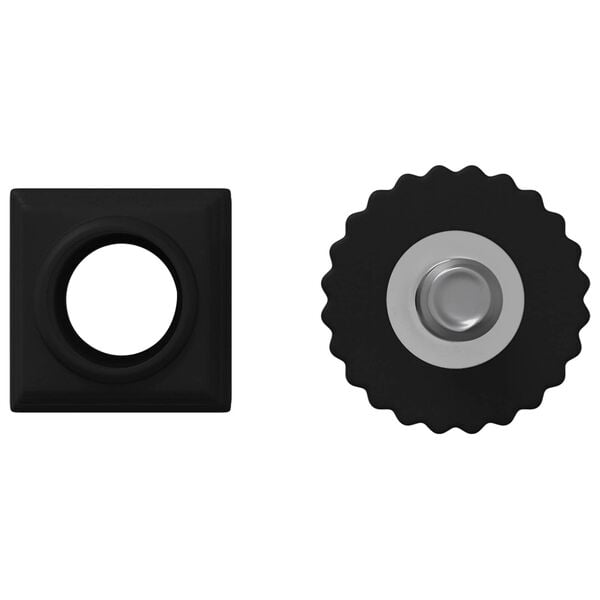 vidaXL Nivelačn&iacute; podložky na n&aacute;bytek Nastaviteln&aacute; 2 pcs Čern&aacute; M6 PP