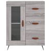 vidaXL Skř&iacute;ň highboard &scaron;ed&aacute; sonoma 69,5 x 34 x 180 cm kompozitn&iacute; dřevo