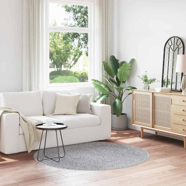 vidaXL Protiskluzov&yacute; Shaggy koberec &Scaron;ed&aacute; 160 x 160 cm PP