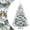 vidaXL Uměl&yacute; v&aacute;nočn&iacute; stromeček s 300 LED diodami B&iacute;l&aacute; 240 cm PE a PVC