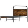 vidaXL R&aacute;m postele bez matrace 90x200 cm kouřov&yacute; dub kompozitn&iacute; dřevo