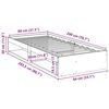 vidaXL V&aacute;lenda bez matrace voskově hněd&aacute; 80 x 200 cm masivn&iacute; borovice