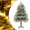 vidaXL V&aacute;nočn&iacute; stromek s LED a borov&yacute;mi &scaron;i&scaron;kami zelen&yacute; 150 cm PVC a PE