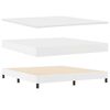 vidaXL Postel s boxspringem s matrac&iacute; B&iacute;l&aacute; 180 x 200 cm Uměl&aacute; kůže