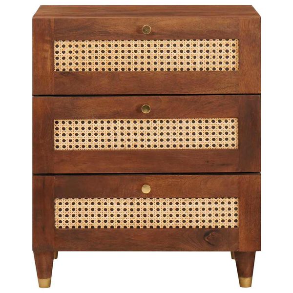 vidaXL Nočn&iacute; stolky se z&aacute;suvkou 50 x 33 x 62 cm Masivn&iacute; mangov&eacute; dřevo