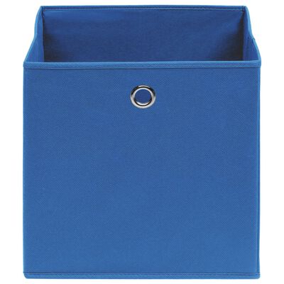 vidaXL Úložné boxy 10 ks modré 32 x 32 x 32 cm textil