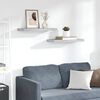 vidaXL Plovouc&iacute; n&aacute;stěnn&eacute; police 2 ks betonově &scaron;ed&eacute; 60x23,5x3,8 cm MDF