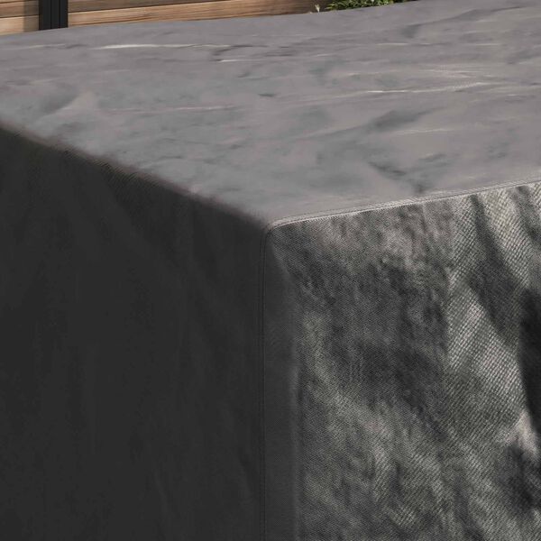 vidaXL Pokryv na n&aacute;bytek Jednobarevn&yacute; Čern&aacute; 220 x 190 x 85 cm 420D