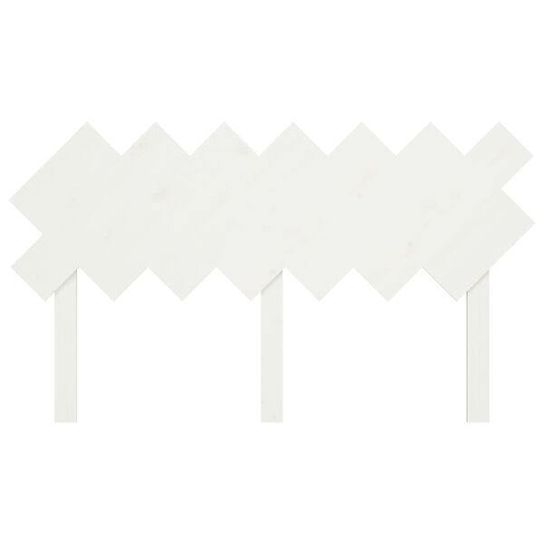 vidaXL Čelo postele b&iacute;l&eacute; 151,5 x 3 x 81 cm masivn&iacute; borovice