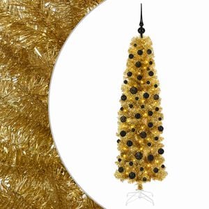 vidaXL Uměl&yacute; &scaron;t&iacute;hl&yacute; v&aacute;nočn&iacute; stromeček s ozdobami 180 cm 300 LED