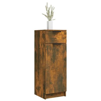 vidaXL Koupelnová skříňka kouřový dub 32 x 34 x 90 cm kompozitní dřevo