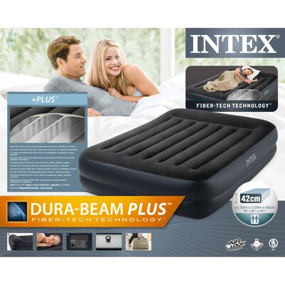 Intex Nafukovací matrace Dura-Beam Plus Pillow Rest Raised queen 42 cm