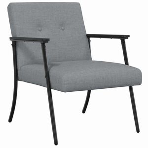 vidaXL křeslo Světle &scaron;ed&aacute; textil