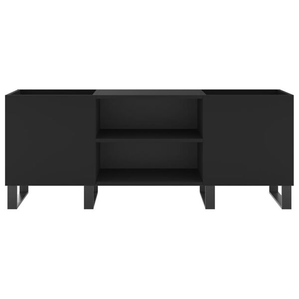 vidaXL Skříňka na LP desky černá 121 x 38 x 48 cm kompozitní dřevo