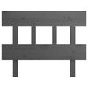 vidaXL Čelo postele šedé 93,5 x 3 x 81 cm masivní borovice