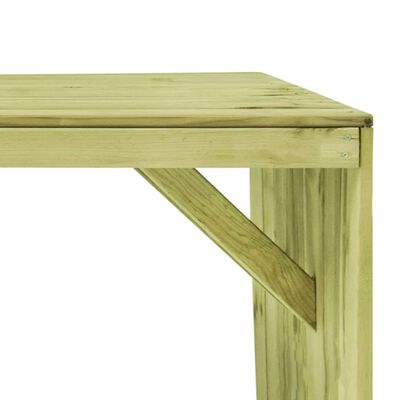 vidaXL Zahradní stůl 220 x 101,5 x 80 cm impregnované borové dřevo