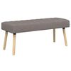 vidaXL Lavice s kan&aacute;lov&yacute;m pro&scaron;&iacute;v&aacute;n&iacute;m Taupe 110 x 40 x 46 cm Textil