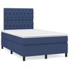 vidaXL Box spring postel s matrac&iacute; modr&aacute; 120x200 cm textil