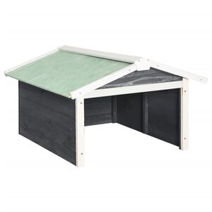 vidaXL Gar&aacute;ž na robotickou sekačku 72 x 87 x 50 cm &scaron;ed&aacute; a b&iacute;l&aacute; jedle