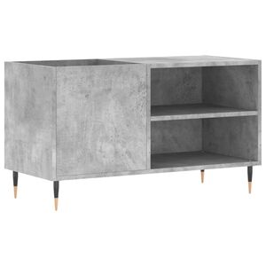vidaXL Skř&iacute;ňka na LP desky betonově &scaron;ed&aacute; 85x38x48 cm kompozitn&iacute; dřevo