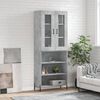vidaXL Skříň highboard betonově šedá 69,5x34x180 cm kompozitní dřevo