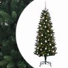 vidaXL Uměl&yacute; v&aacute;nočn&iacute; stromek s baňkami 120 cm 150 LED Tepl&aacute; b&iacute;l&aacute;