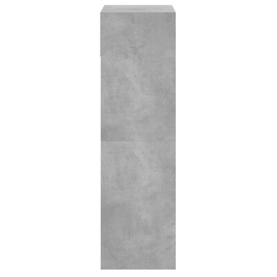 vidaXL Botník betonově šedý 60 x 34 x 116 cm kompozitní dřevo