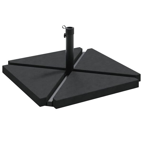 vidaXL Sada 5 kusů podstavců pod zahradn&iacute; slunečn&iacute;k žula a ocel