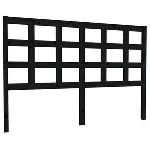 vidaXL Čelo postele čern&eacute; 145,5 x 4 x 100 cm masivn&iacute; borovice