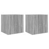 vidaXL N&aacute;stěnn&eacute; TV skř&iacute;ňky s LED 2 ks &scaron;ed&eacute; sonoma 40,5 x 35 x 40 cm