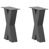 vidaXL Nohy konferenčn&iacute;ho stolku ve tvaru X, 2 ks, antracitov&eacute;, 28 x (42-43) cm, ocel