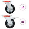vidaXL 12 ks otočn&aacute; kolečka 100 mm