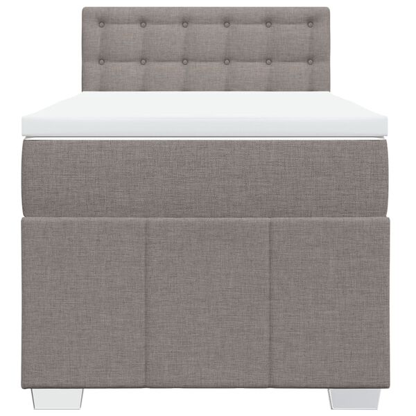 vidaXL Box spring postel s matrac&iacute; taupe 80x200 cm textil