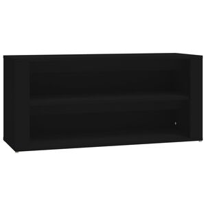 vidaXL Botn&iacute;k čern&yacute; 100 x 35 x 45 cm kompozitn&iacute; dřevo