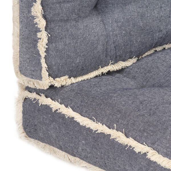 vidaXL 2d&iacute;ln&aacute; sada podu&scaron;ek na pohovku z palet modr&aacute;