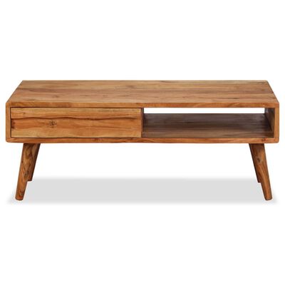 vidaXL Konferenční stolek ze dřeva vyřezávaná zásuvka 100 x 50 x 40 cm