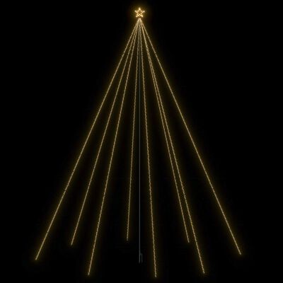 vidaXL LED vánoční světelný vodopád strom dovnitř i ven 1 300 LED 8 m