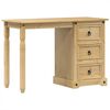 vidaXL Toaletn&iacute; stolek Corona 110 x 47 x 75 cm masivn&iacute; borov&eacute; dřevo